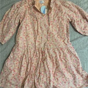 Pleat (Boutique Brand) “Eve” Floral Pink Kids Dress